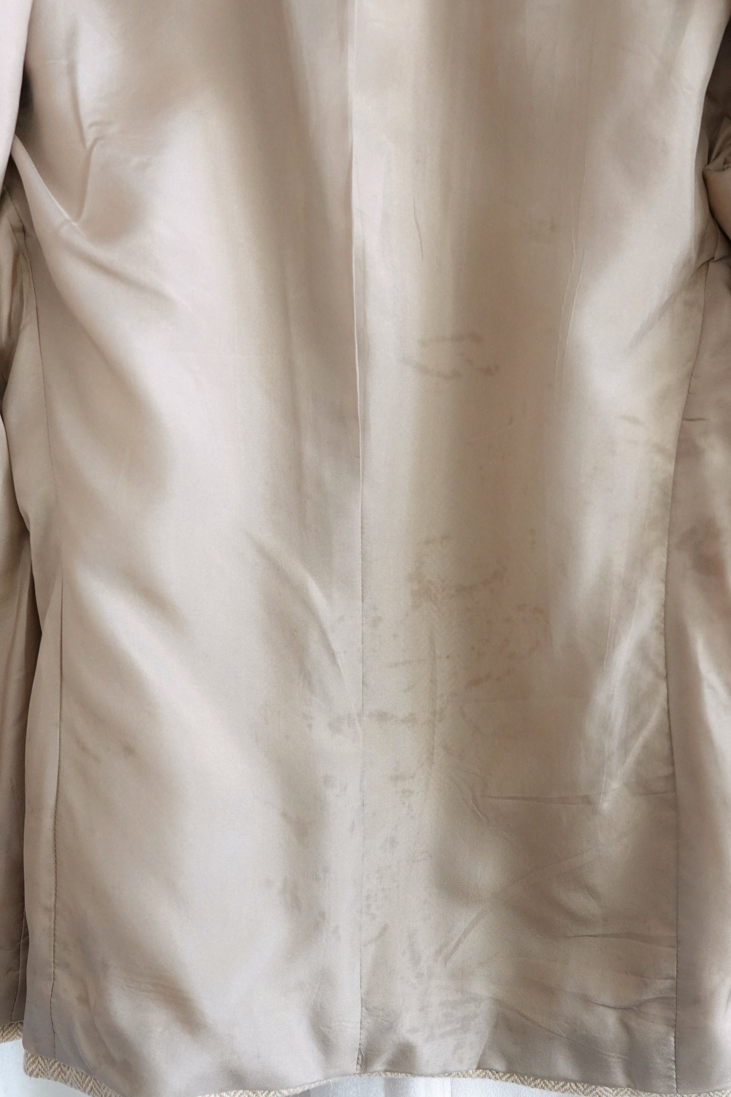 Vintage 1990s 100% Silk Herringbone Blazer