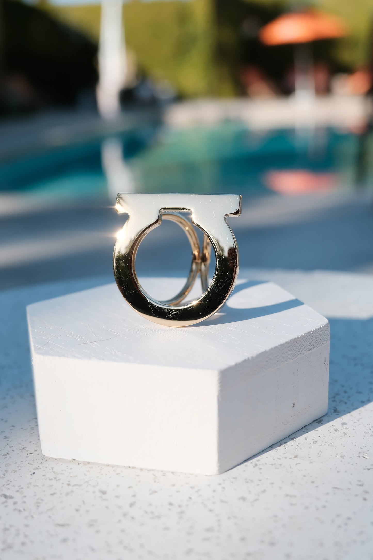 Vintage Ferragamo Gancini Scarf Ring