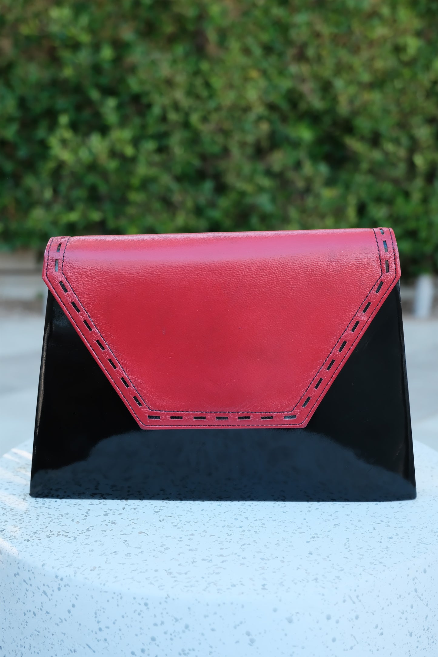 Vintage YSL Patent Leather Box Clutch