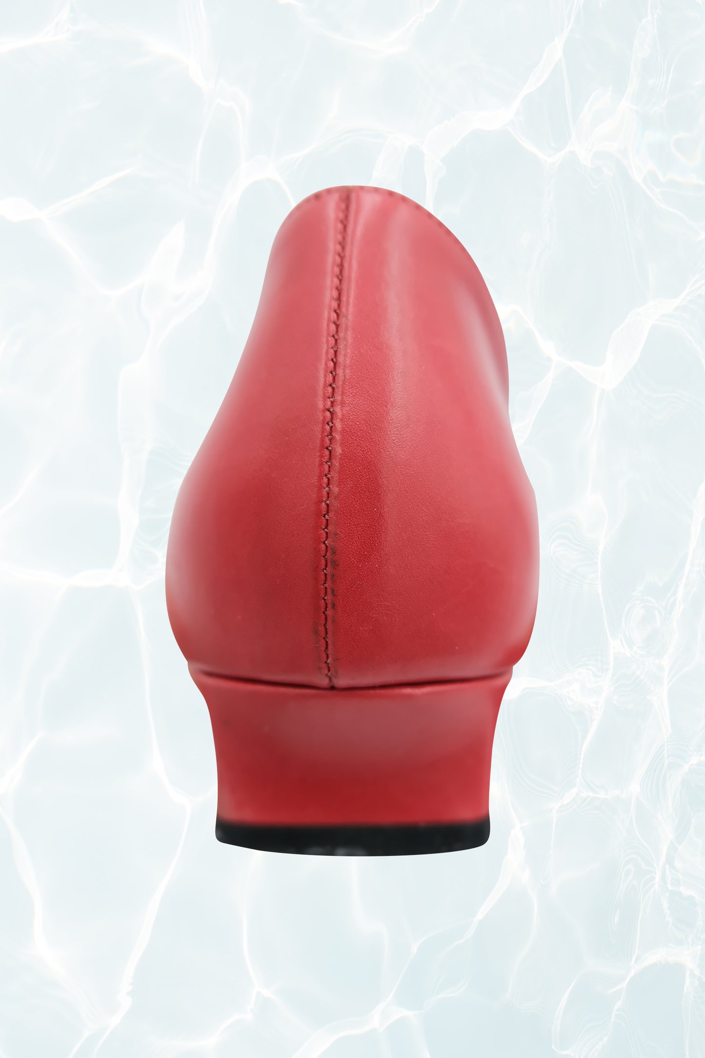 Vintage Red Equestrian Charm Loafers