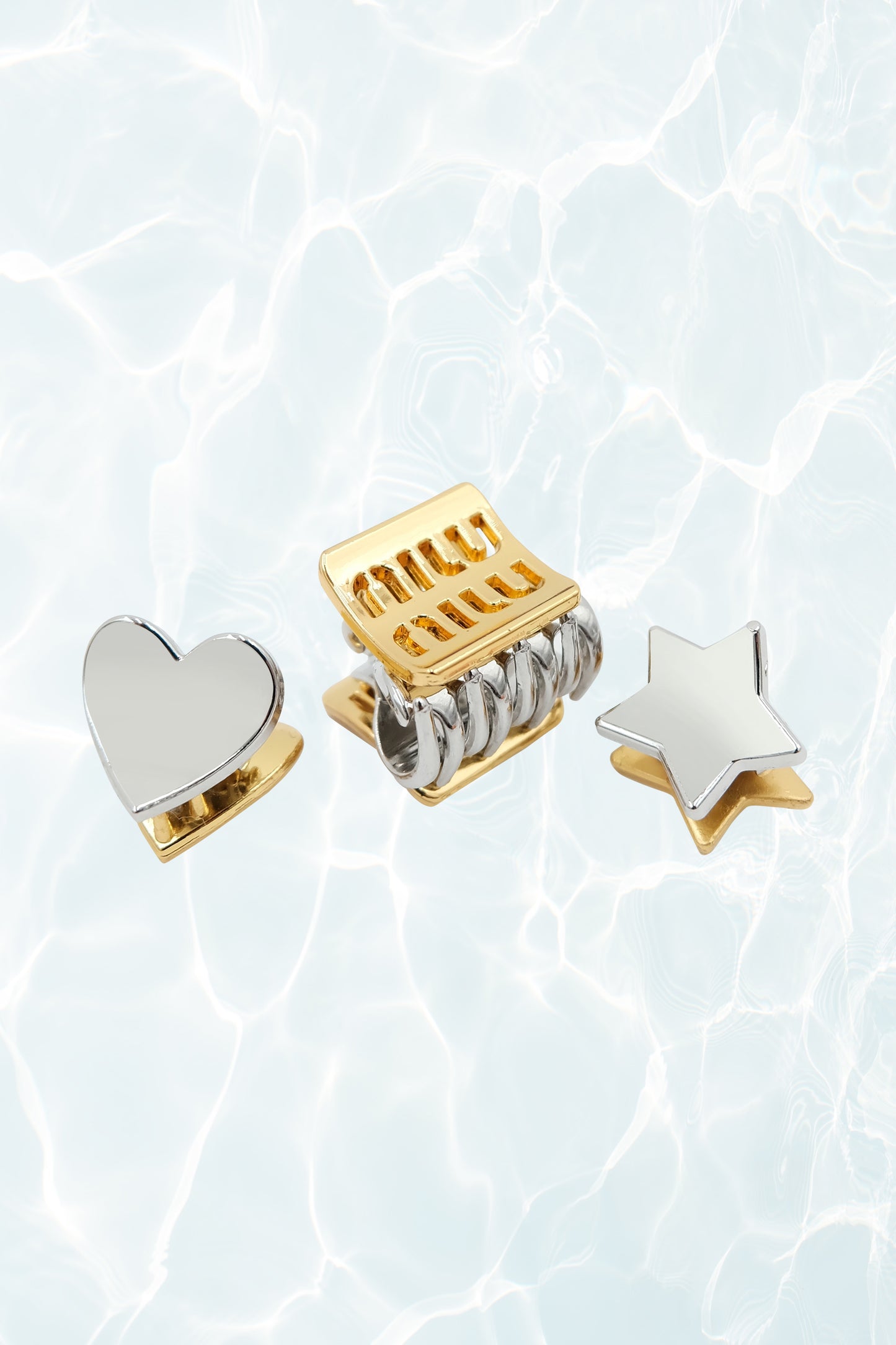 Heart & Star Mini Hair Clip Set of 3