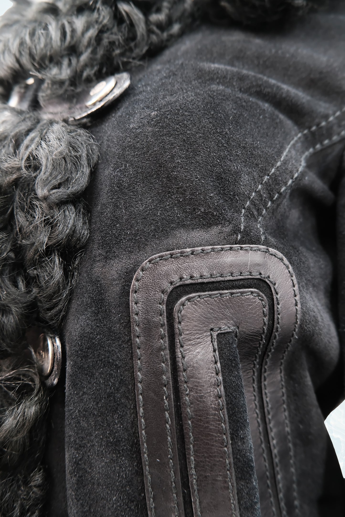 Gucci by Tom Ford Suede & Shearling Bomber Jacket