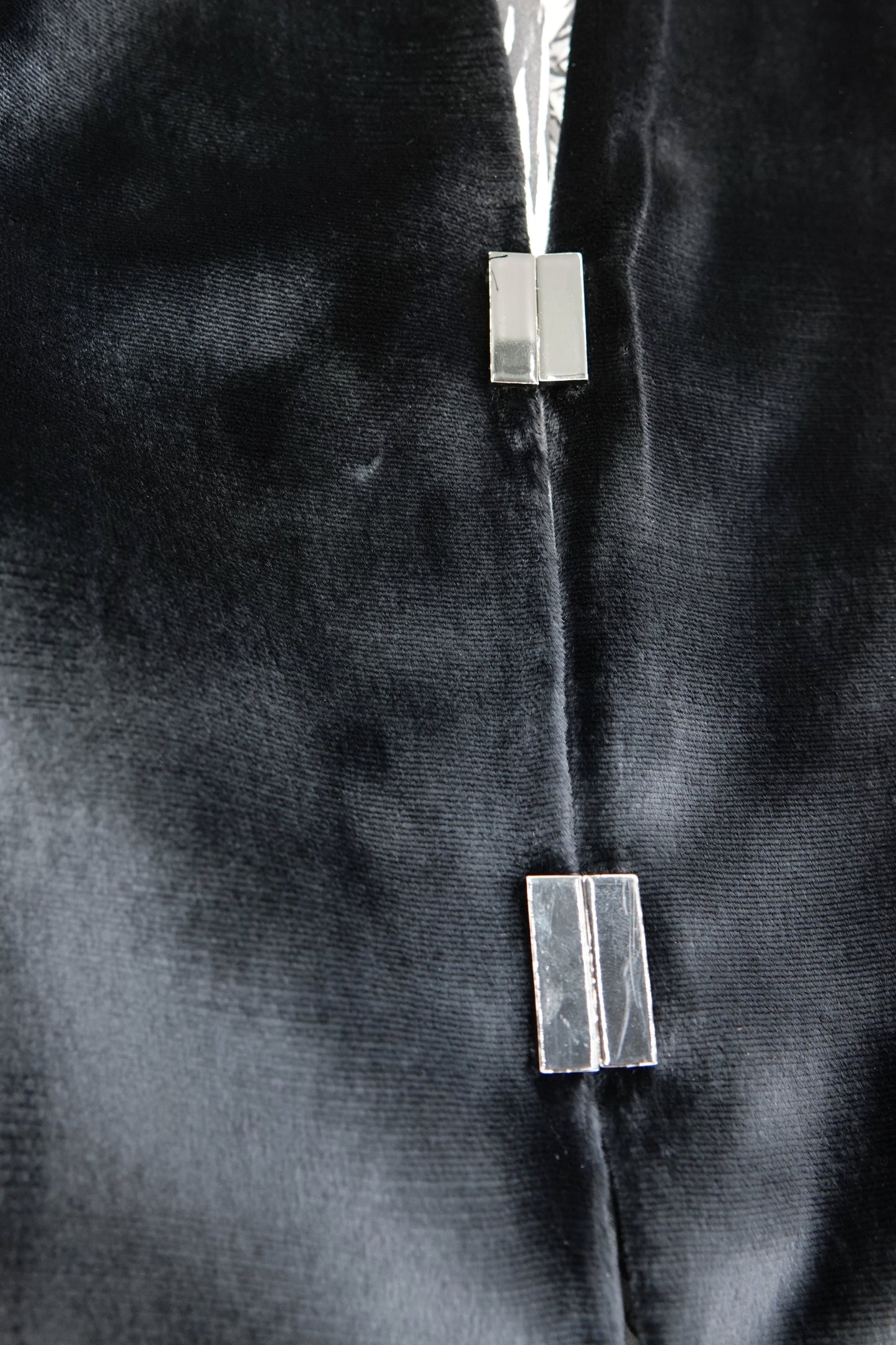 Thierry Mugler Couture velvet jacket, hardware detail -- Disco Palma