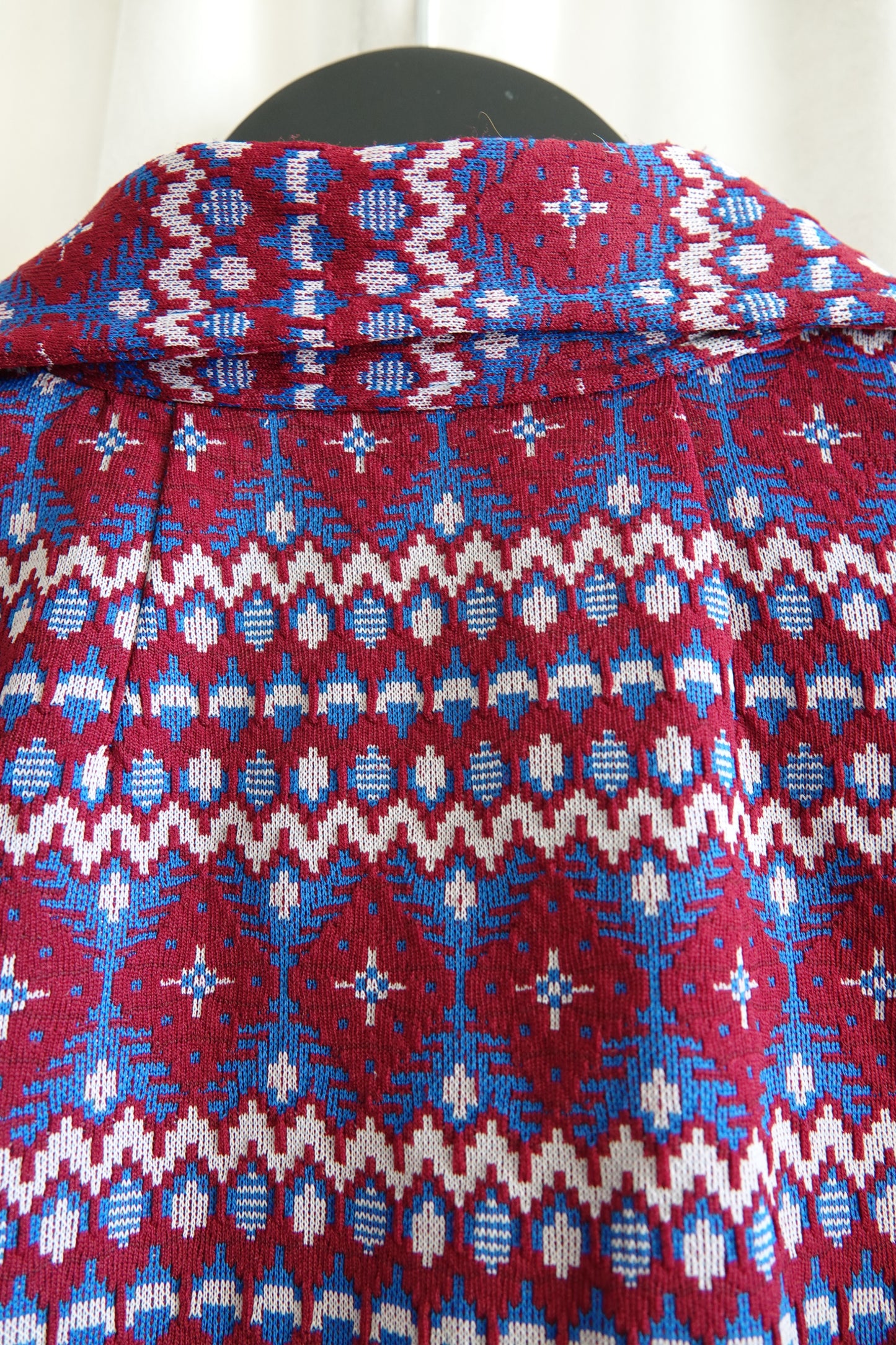 Vintage 1970s Fair Isle knit set, pants waist and fly detail — Disco Palma