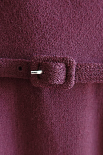 Roland Mouret burgundy pencil dress, hem and front slit — Disco Palma