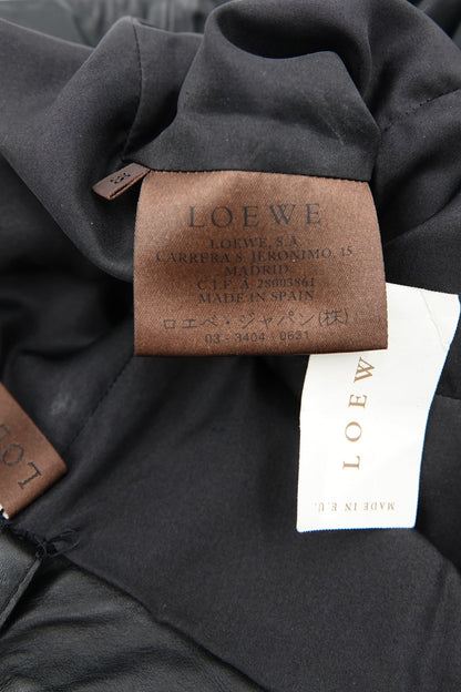 Loewe by Narciso Rodriguez AW01 Studded Leather & Silk Dress