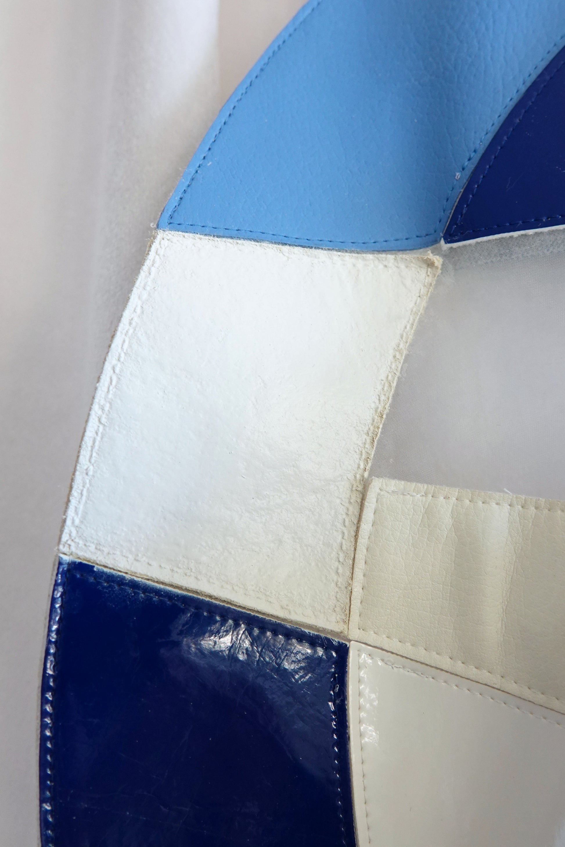 Junya Watanabe COMME des GARÇONS SS2015 panel top, patent panel condition detail — Disco Palma