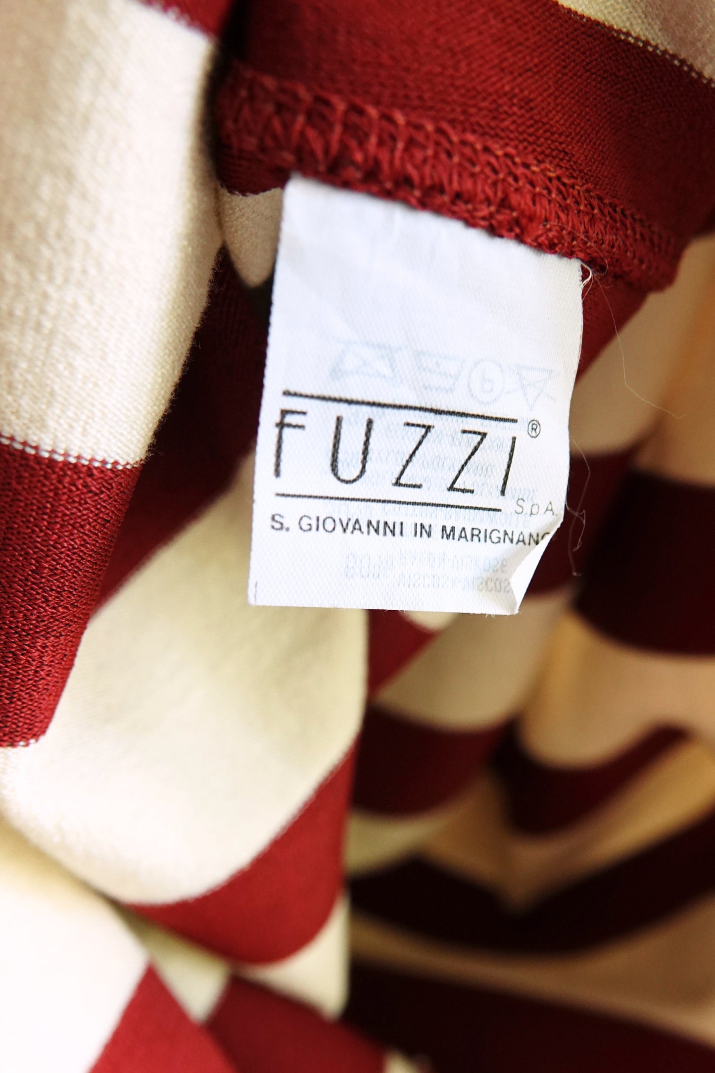 Fuzzi s.p.a. manufacturer label, Jean Paul Gaultier Maille dress — Disco Palma