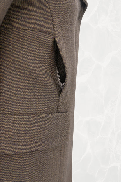 Tom Ford for Gucci FW1996 coat, patch pocket and topstitching detail — Disco Palma