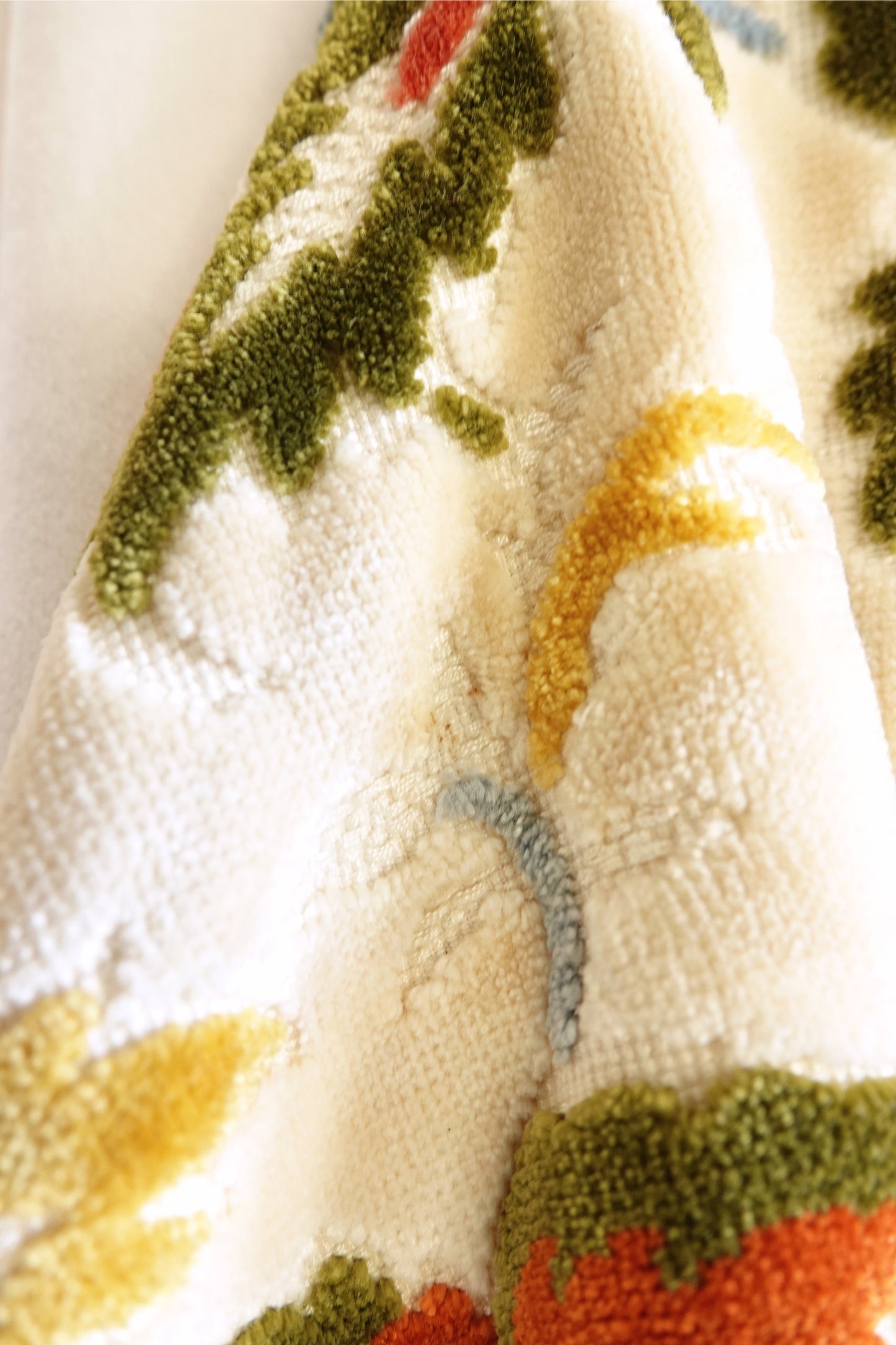 Vintage Late 1960s Floral Chenille Tapestry Coat