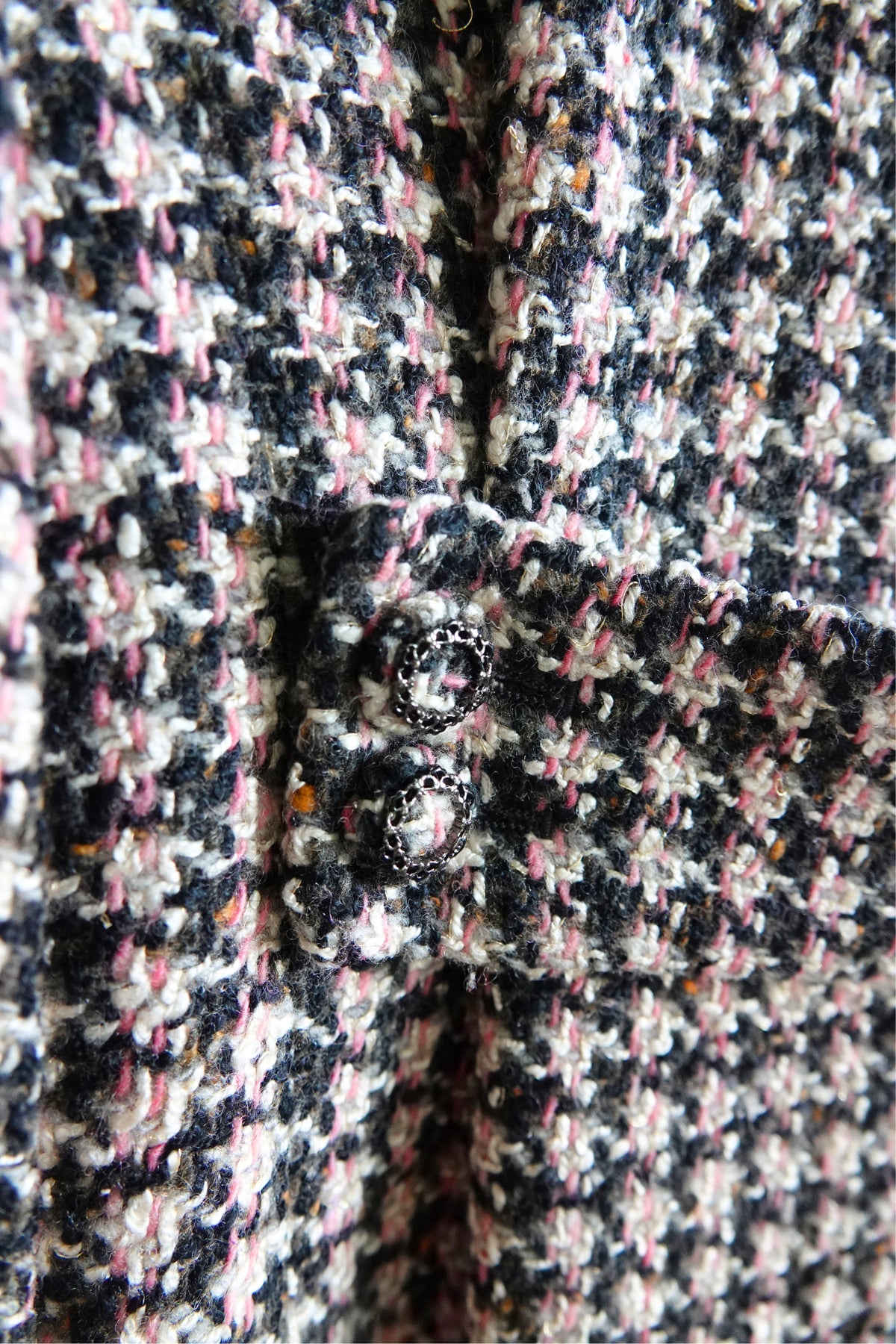 Chanel by Karl Lagerfeld Métiers d'Art Paris-London Fringed Houndstooth Tweed Coat