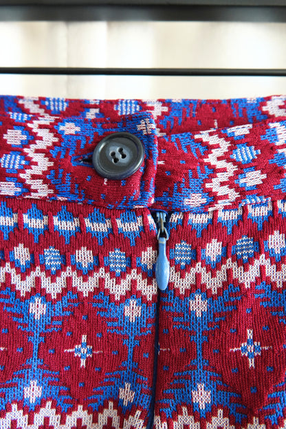 Vintage 1970s Fair Isle knit set, label area — Disco Palma