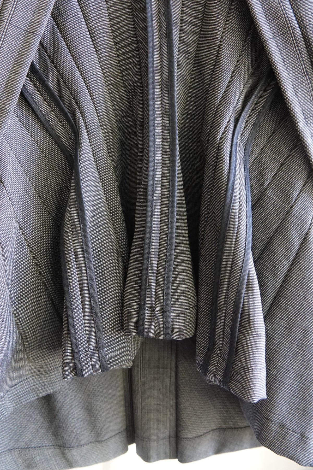 Junya Watanabe Comme des Garçons AD 1996 Embroidered Pleated Glen Check Vest