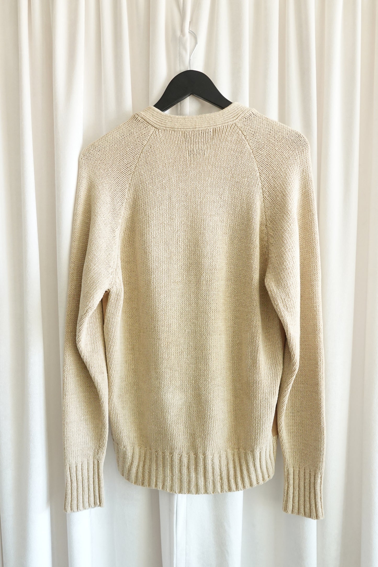Vintage Polo Unisex 1989 Lambsuede & Silk Knit Cardigan