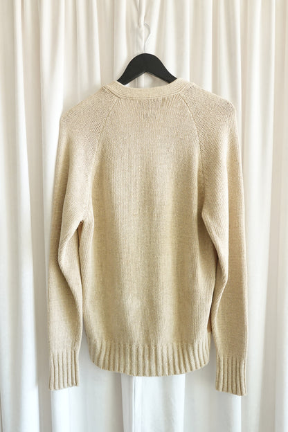 Vintage Polo Unisex 1989 Lambsuede & Silk Knit Cardigan