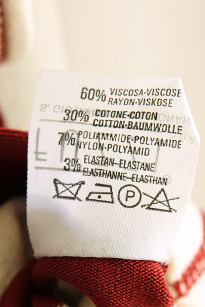 Jean Paul Gaultier Maille 1990s dress composition label, 60% viscose 30% cotton — Disco Palma