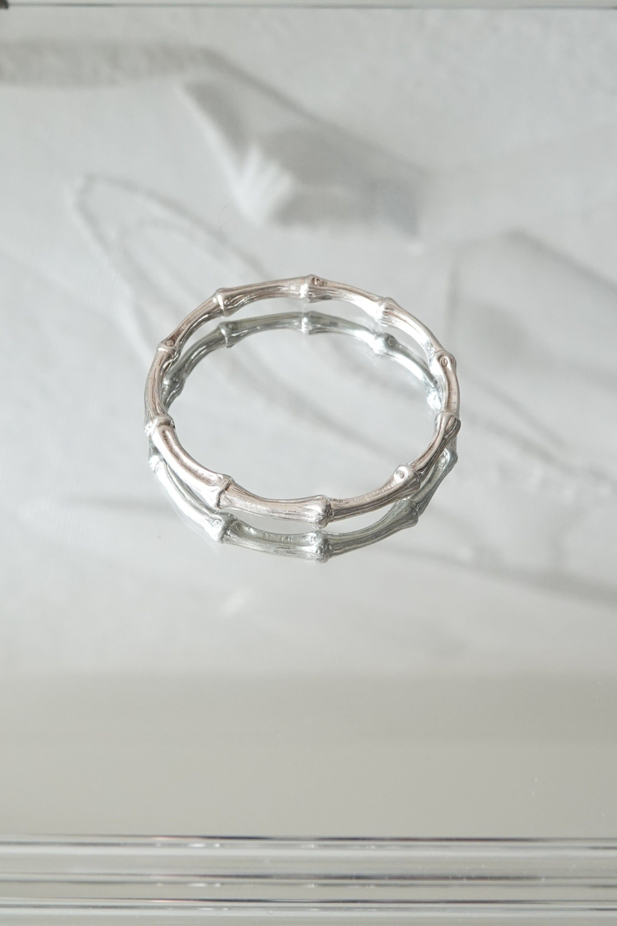 Tiffany & Co. Bamboo Motif Sterling Silver Bangle 1996 | Disco Palma