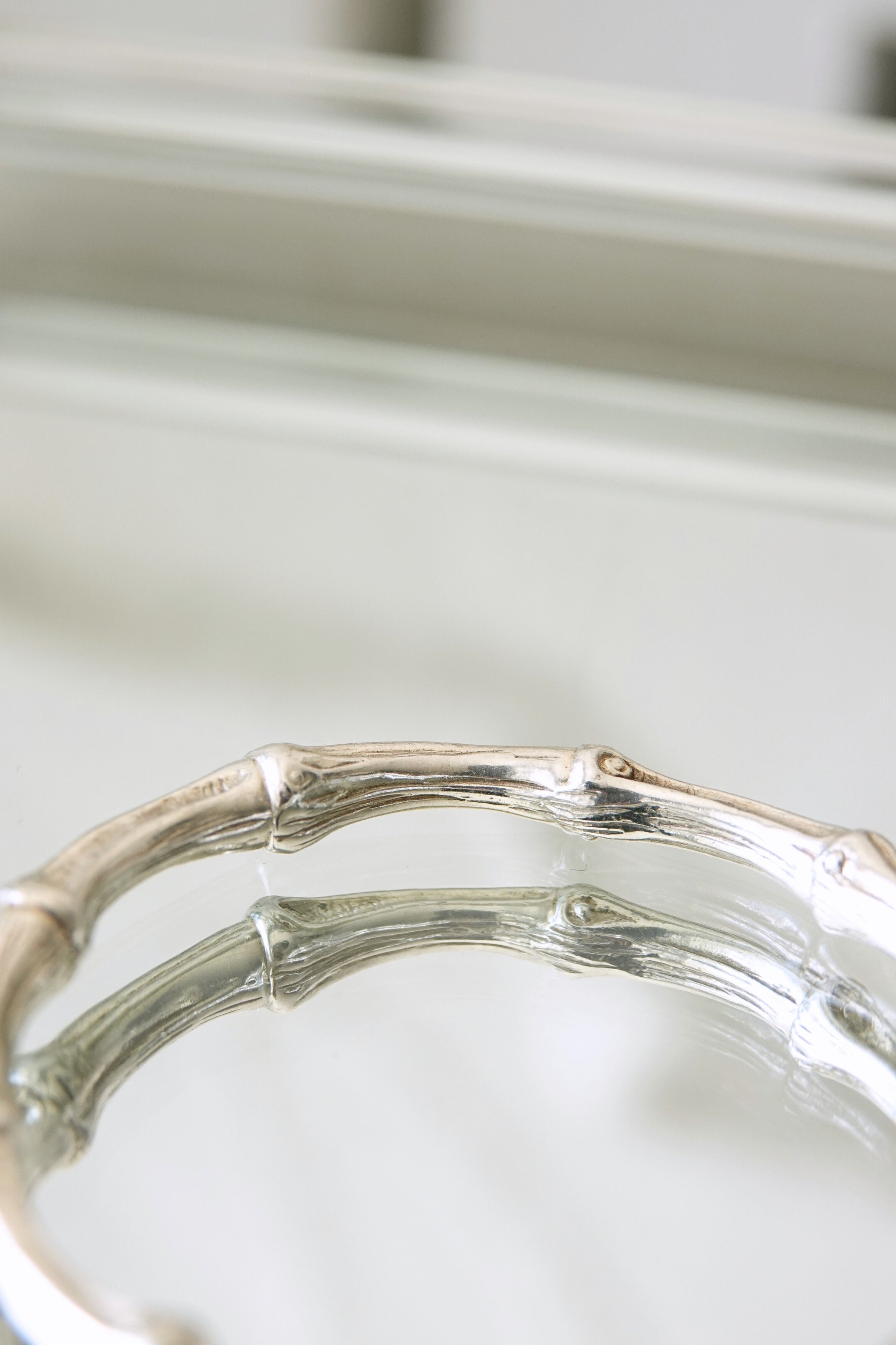 Tiffany & Co. Bamboo Motif Sterling Silver Bangle 1996 | Disco Palma