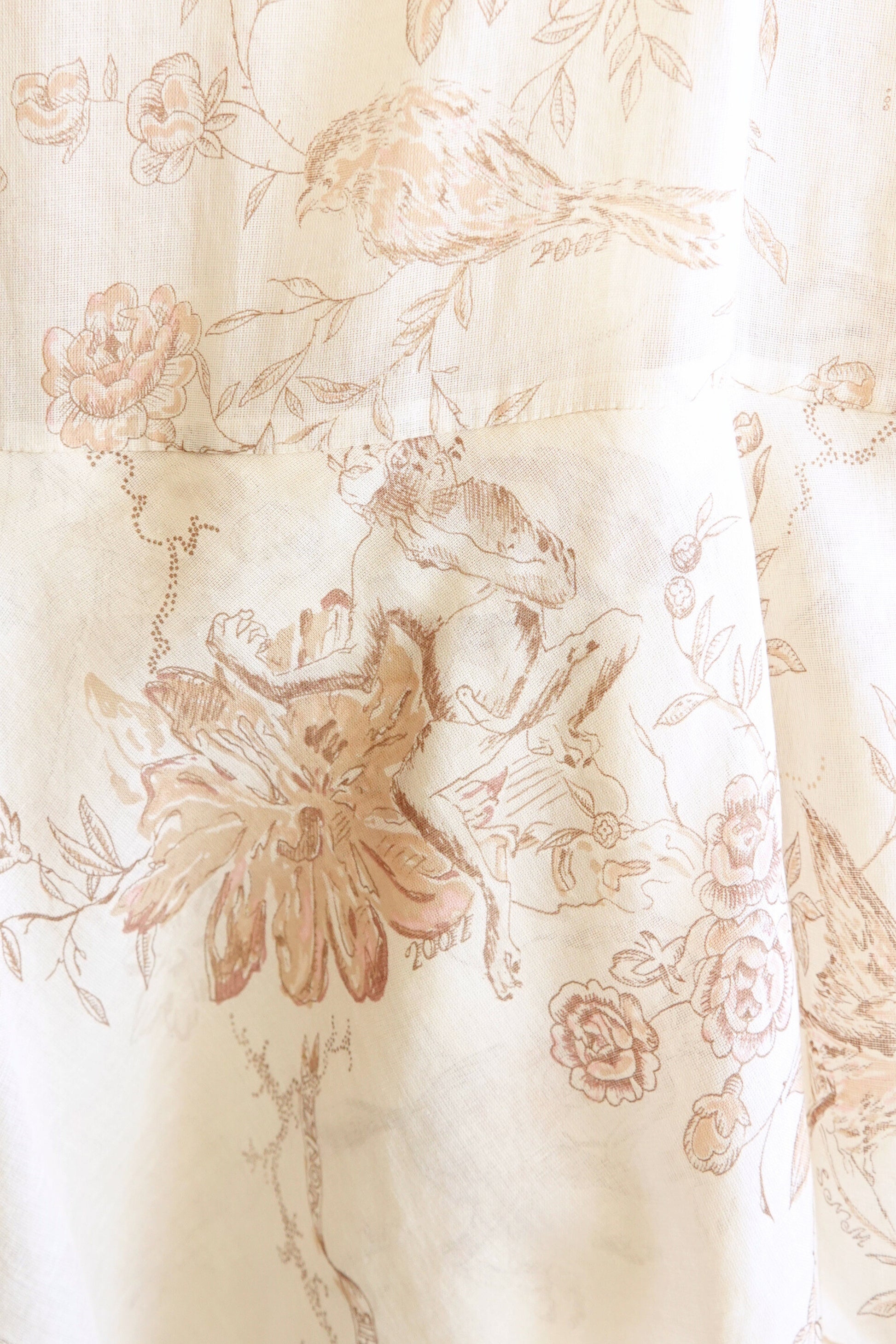 Spring 2002 “Cheeky Monkey” Novelty Print Asymmetrical Cotton Dress