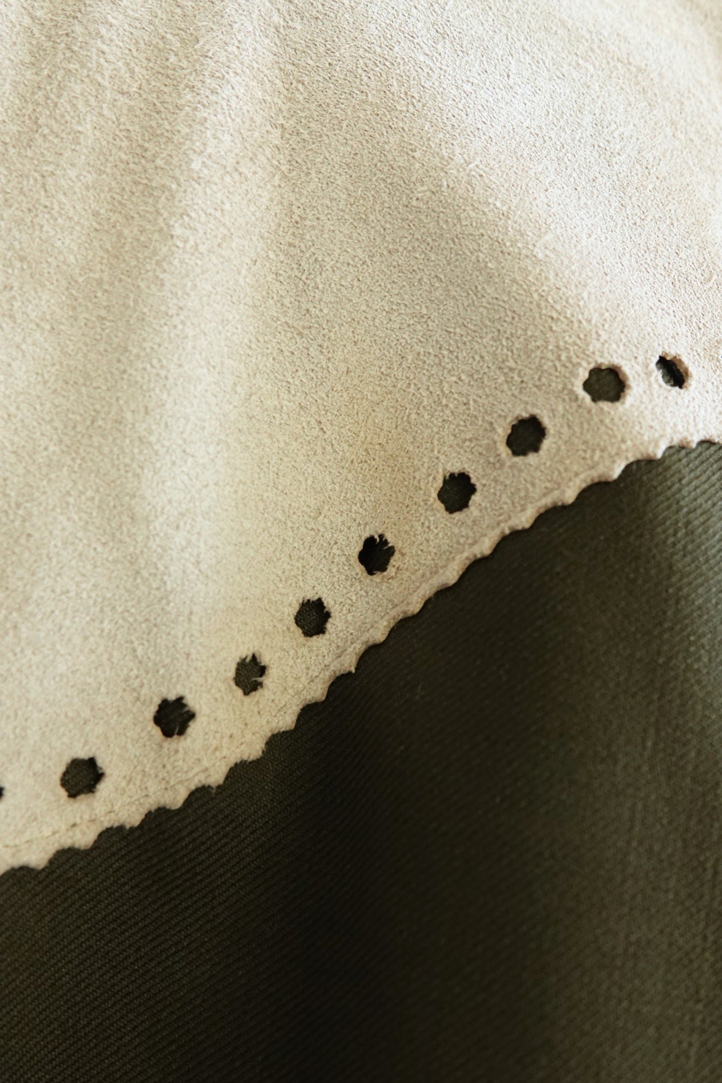 Vintage 1970s Olive Embroidered Flare Trousers with Suede Appliqué