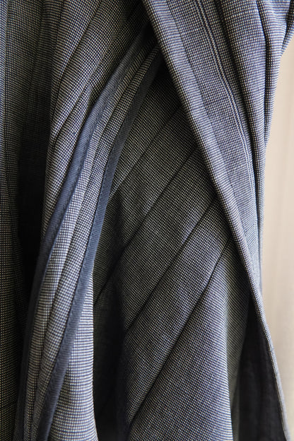 Junya Watanabe Comme des Garçons AD 1996 Embroidered Pleated Glen Check Vest