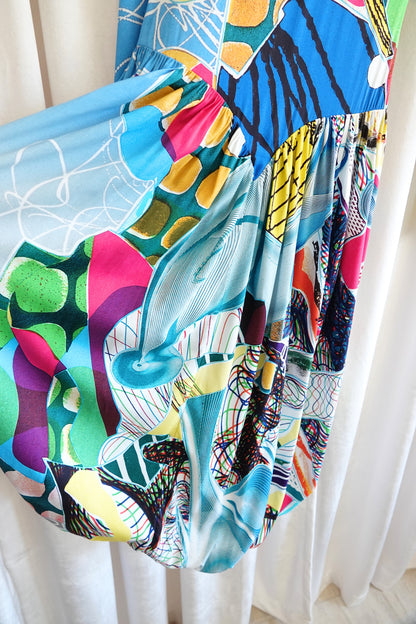 Stella McCartney x Frank Stella Fall 2022 Runway Abstract Art Print Dress