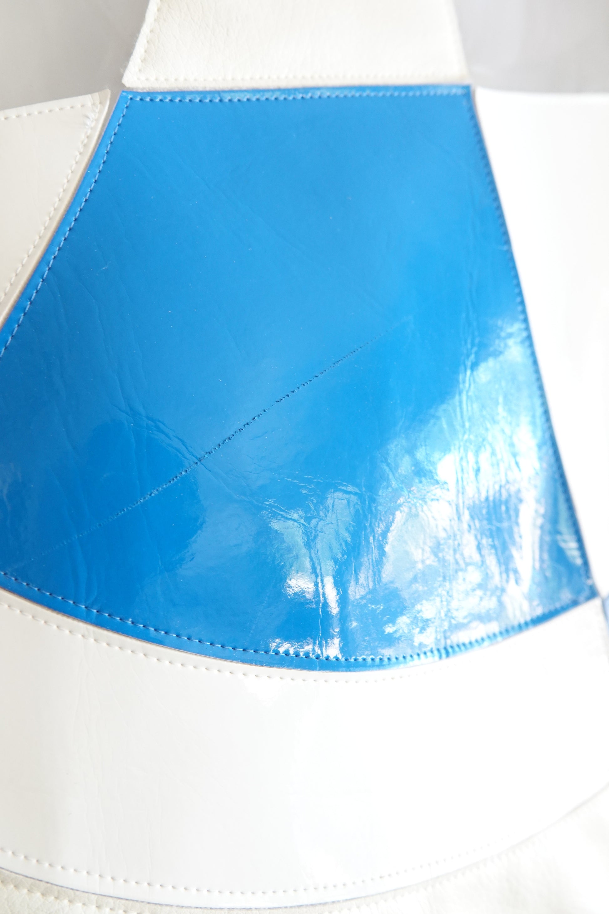 Junya Watanabe COMME des GARÇONS SS2015 panel top, surface wear detail — Disco Palma