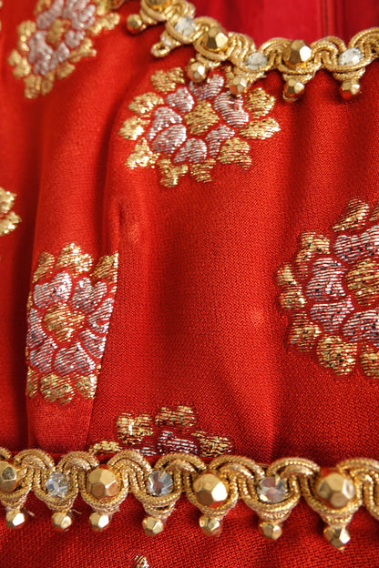 Oscar de la Renta dress, armhole trim and bodice structure — Disco Palma