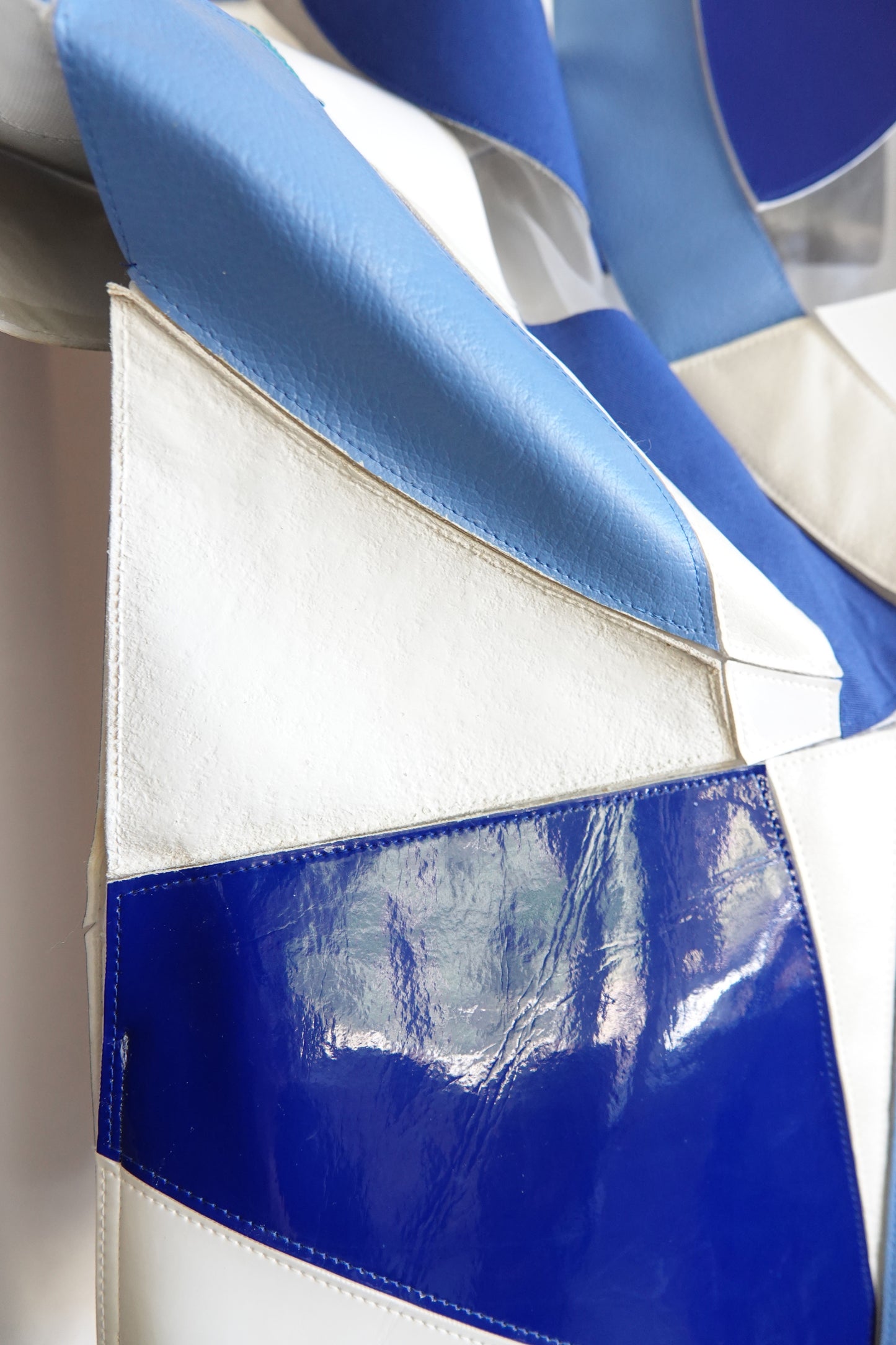 Junya Watanabe COMME des GARÇONS SS2015 panel top, cobalt panel detail — Disco Palma