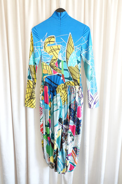 Stella McCartney x Frank Stella Fall 2022 Runway Abstract Art Print Dress