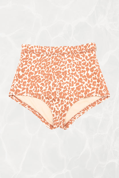 Leopard Jacquard High-Waist Mini Shorts