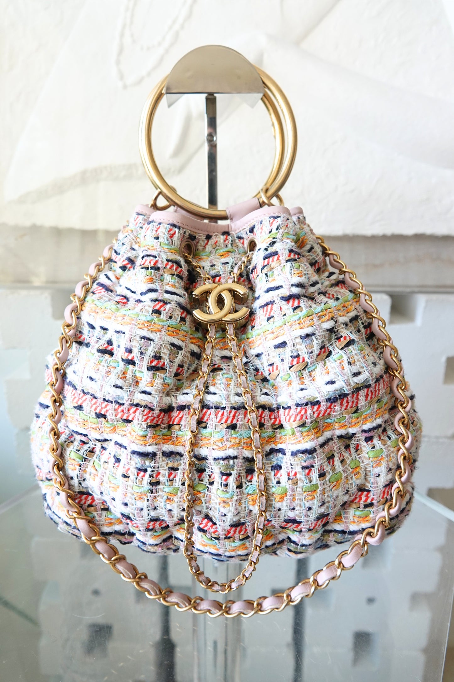 Resort 17 Cuba Collection Tweed 'Chesterfield' Bucket Bag