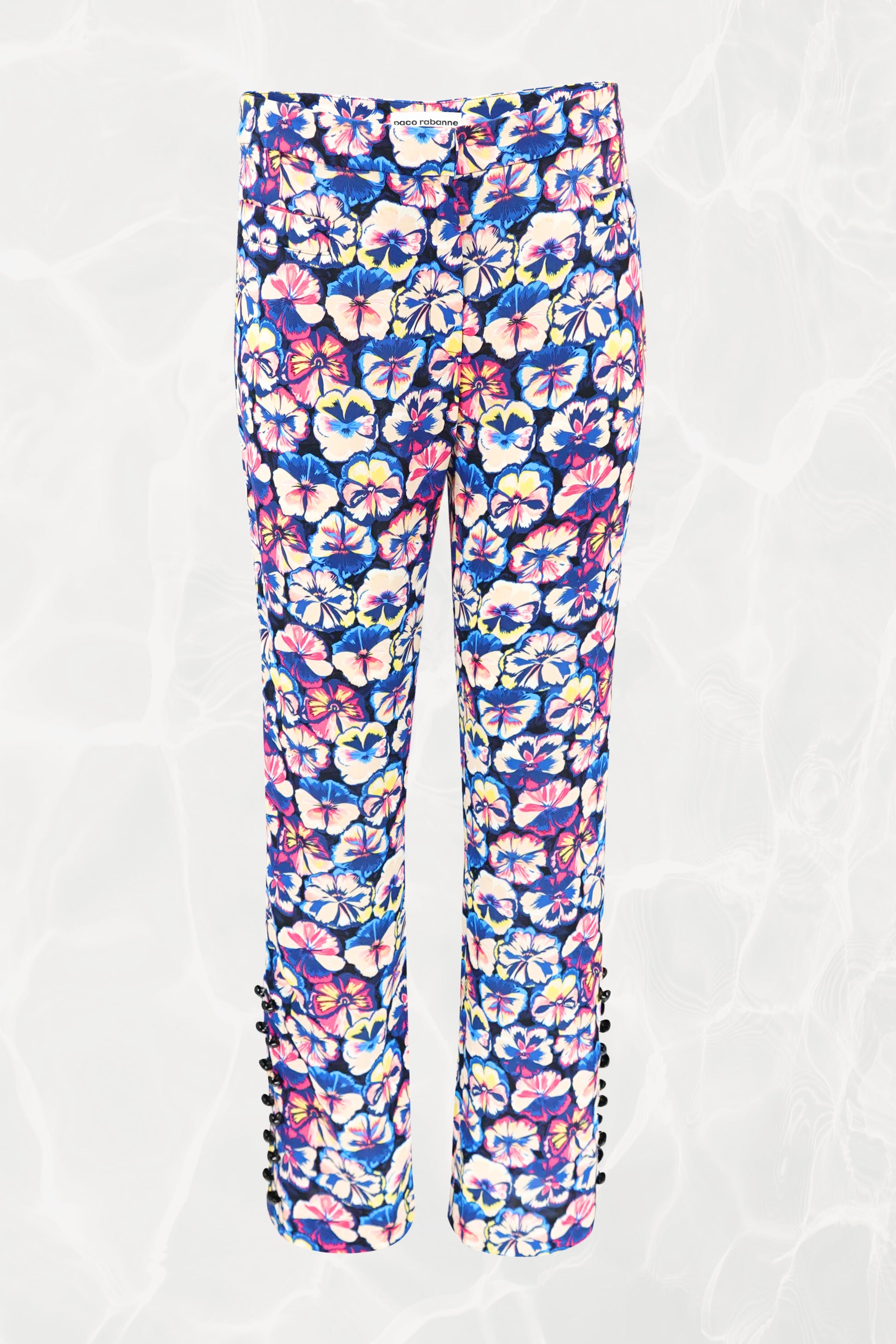 SS22 Two-Piece Fluorescent Floral Pant Set