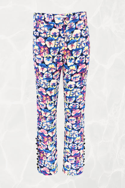 SS22 Two-Piece Fluorescent Floral Pant Set