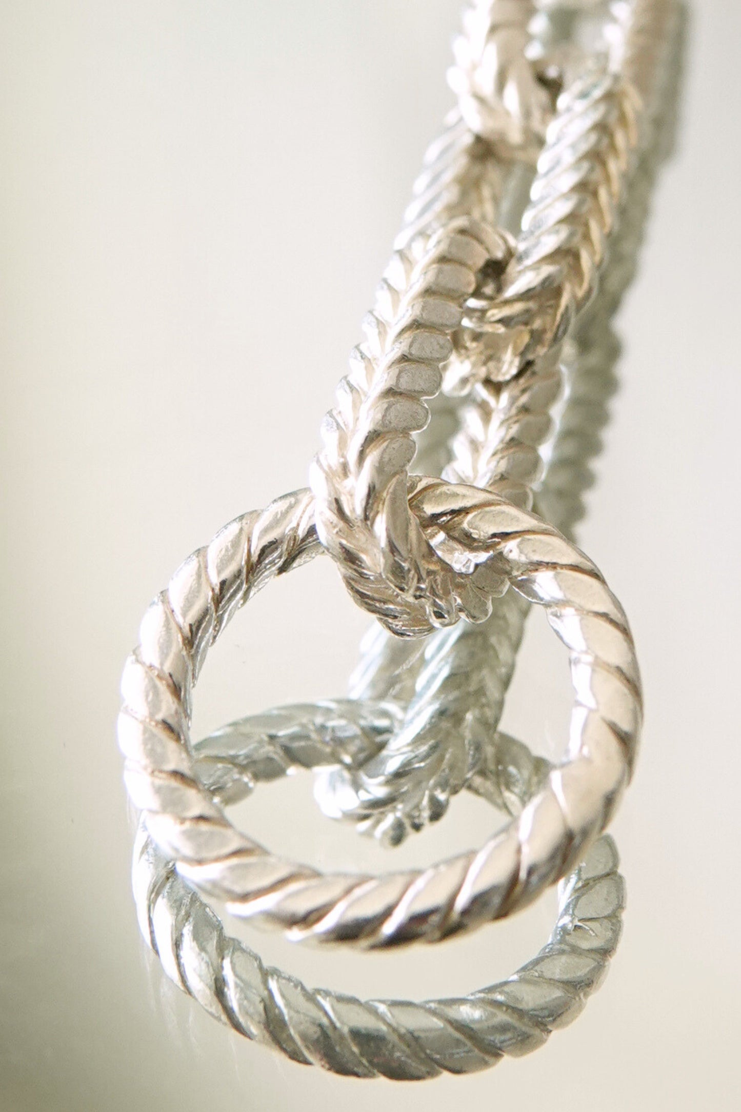 Vintage Tiffany & Co. chunky .925 sterling silver rope link toggle chain bracelet, 90s designer jewelry