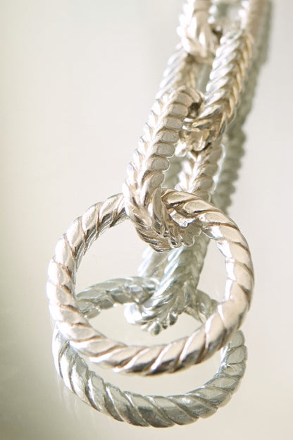 Vintage Tiffany & Co. chunky .925 sterling silver rope link toggle chain bracelet, 90s designer jewelry