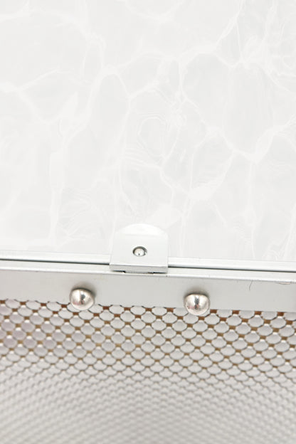 Silver Mesh Evening Bag with Chain Handle