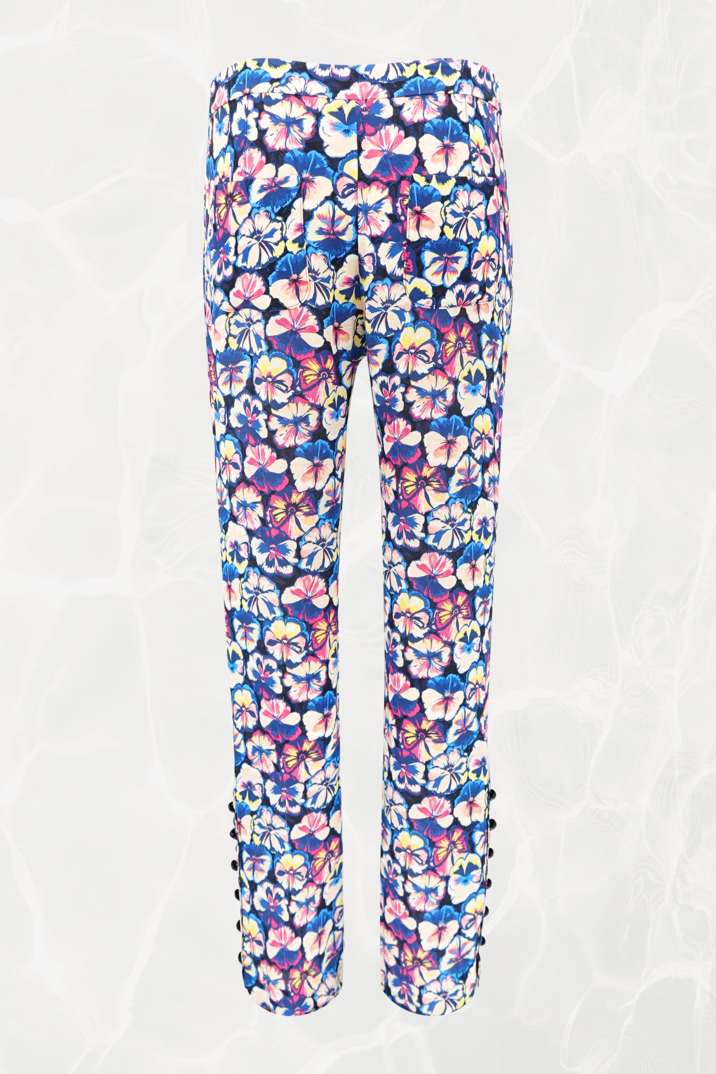 SS22 Two-Piece Fluorescent Floral Pant Set