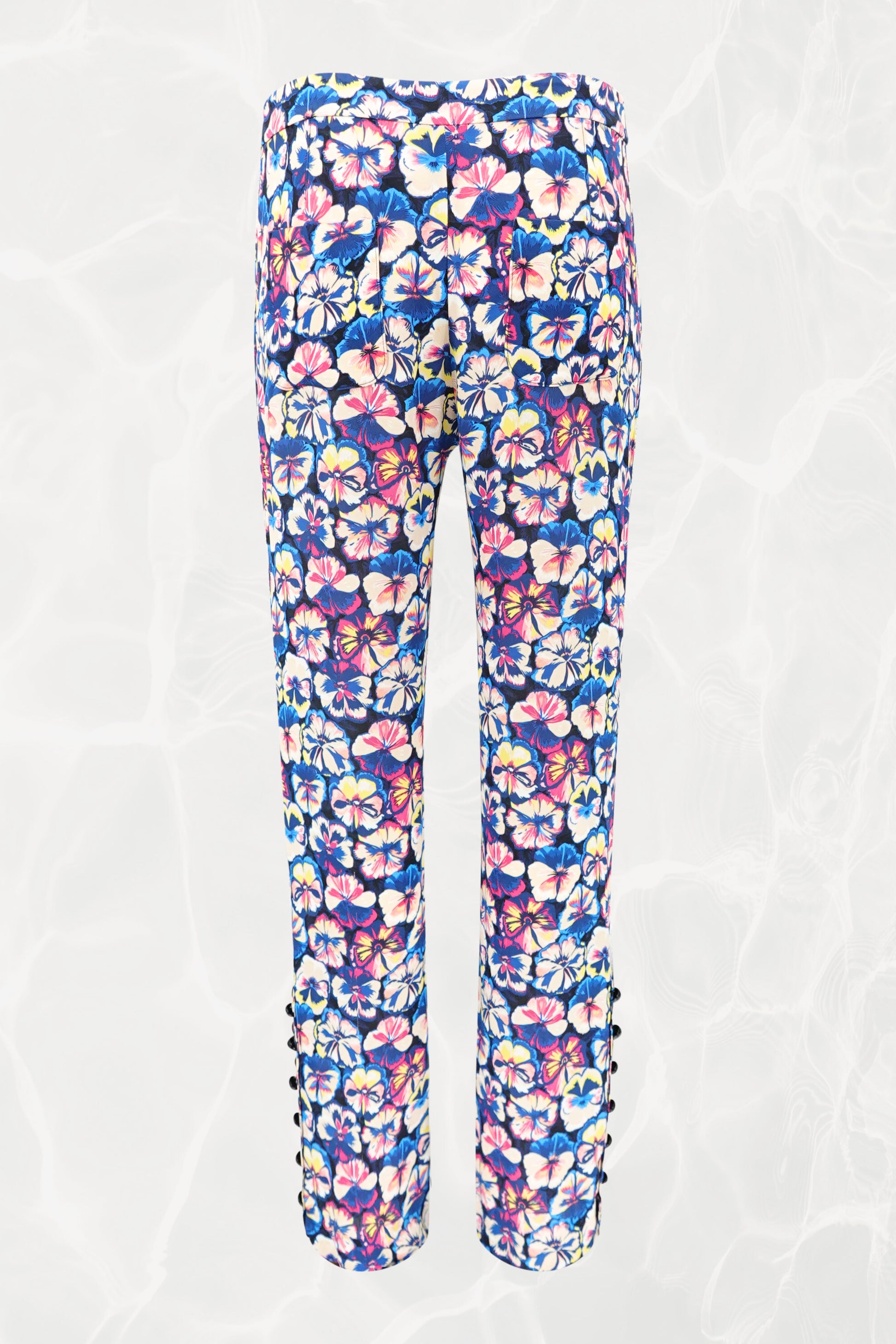 SS22 Two-Piece Fluorescent Floral Pant Set