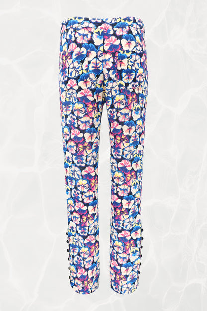 SS22 Two-Piece Fluorescent Floral Pant Set
