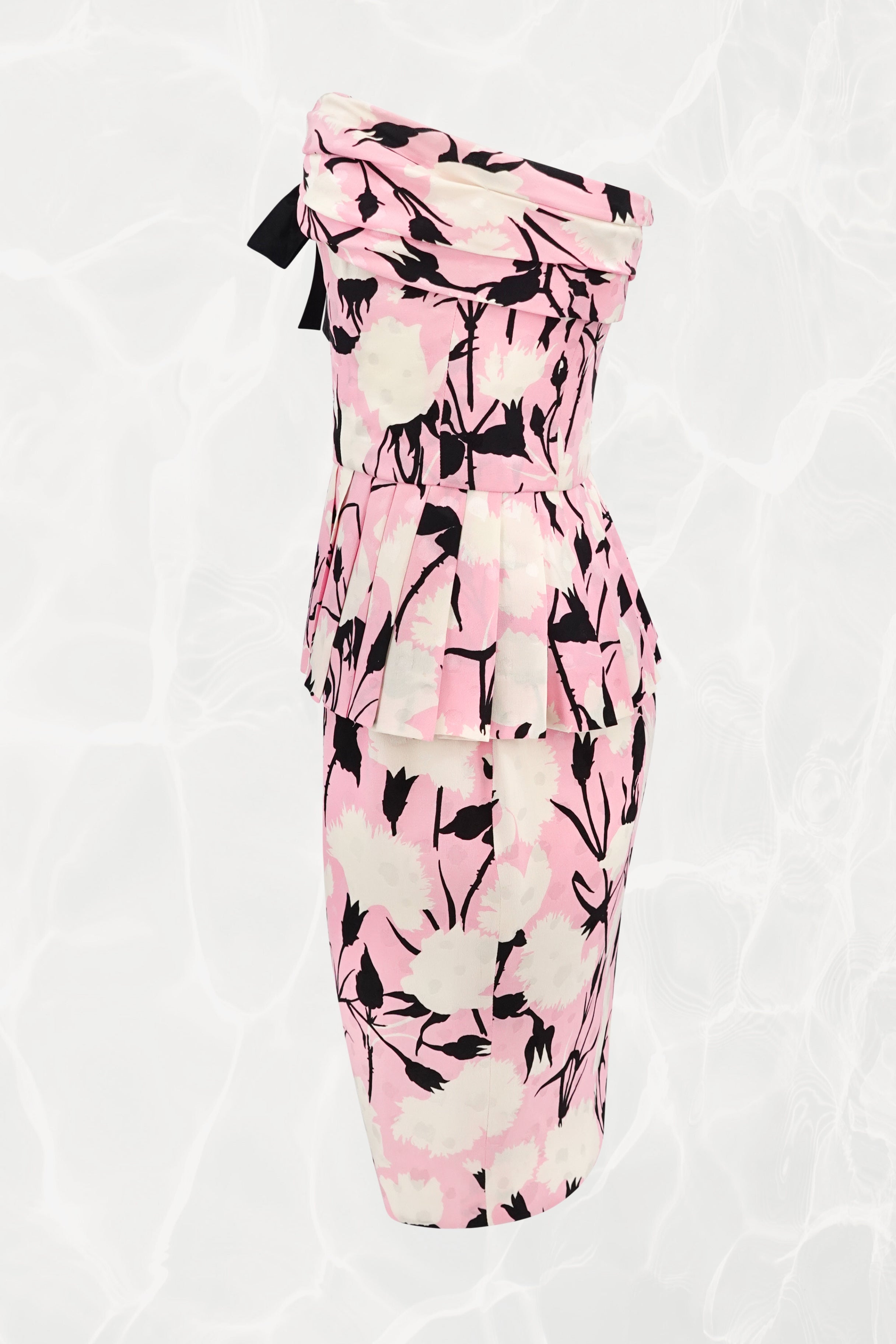 John Galliano for Dior 2000s Silk Floral Bustier Skirt Set – Disco