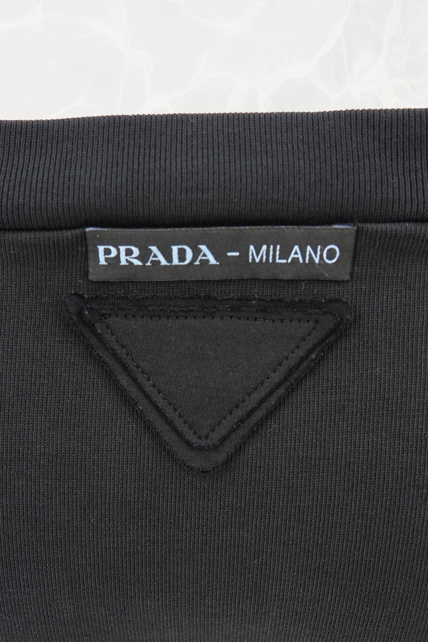 SS19 Black Cotton Mini Shorts