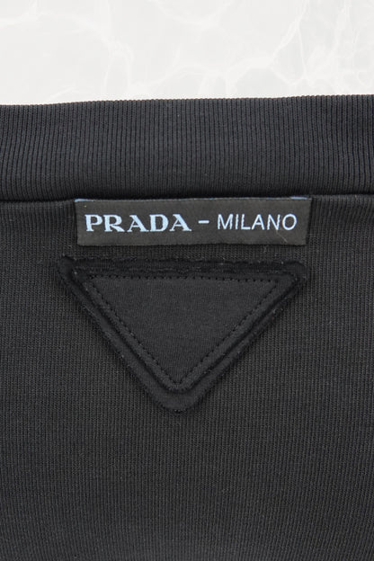 SS19 Black Cotton Mini Shorts