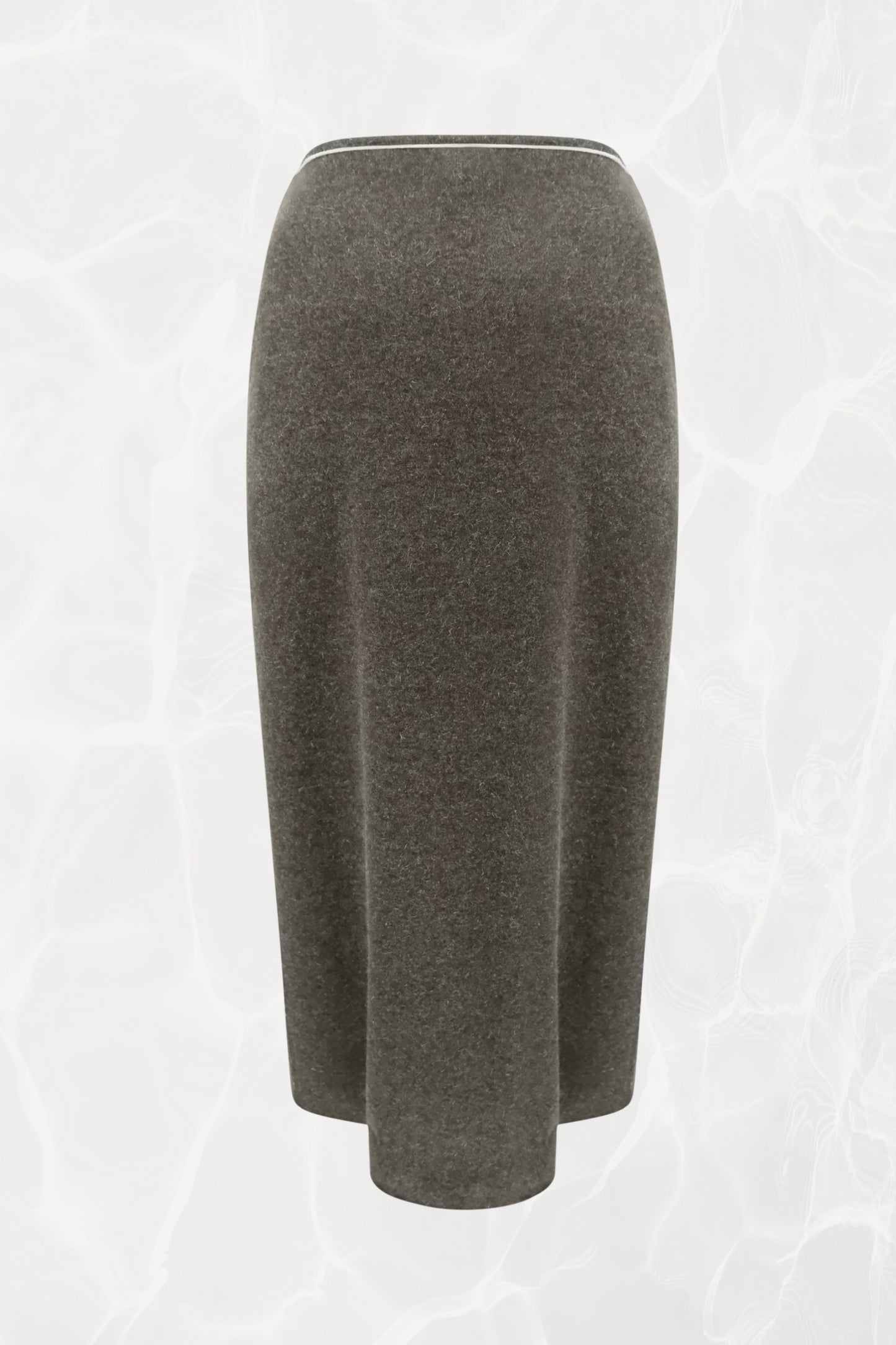 Vintage Fendi Jeans Maxi Wrap Skirt Marled Sage Green