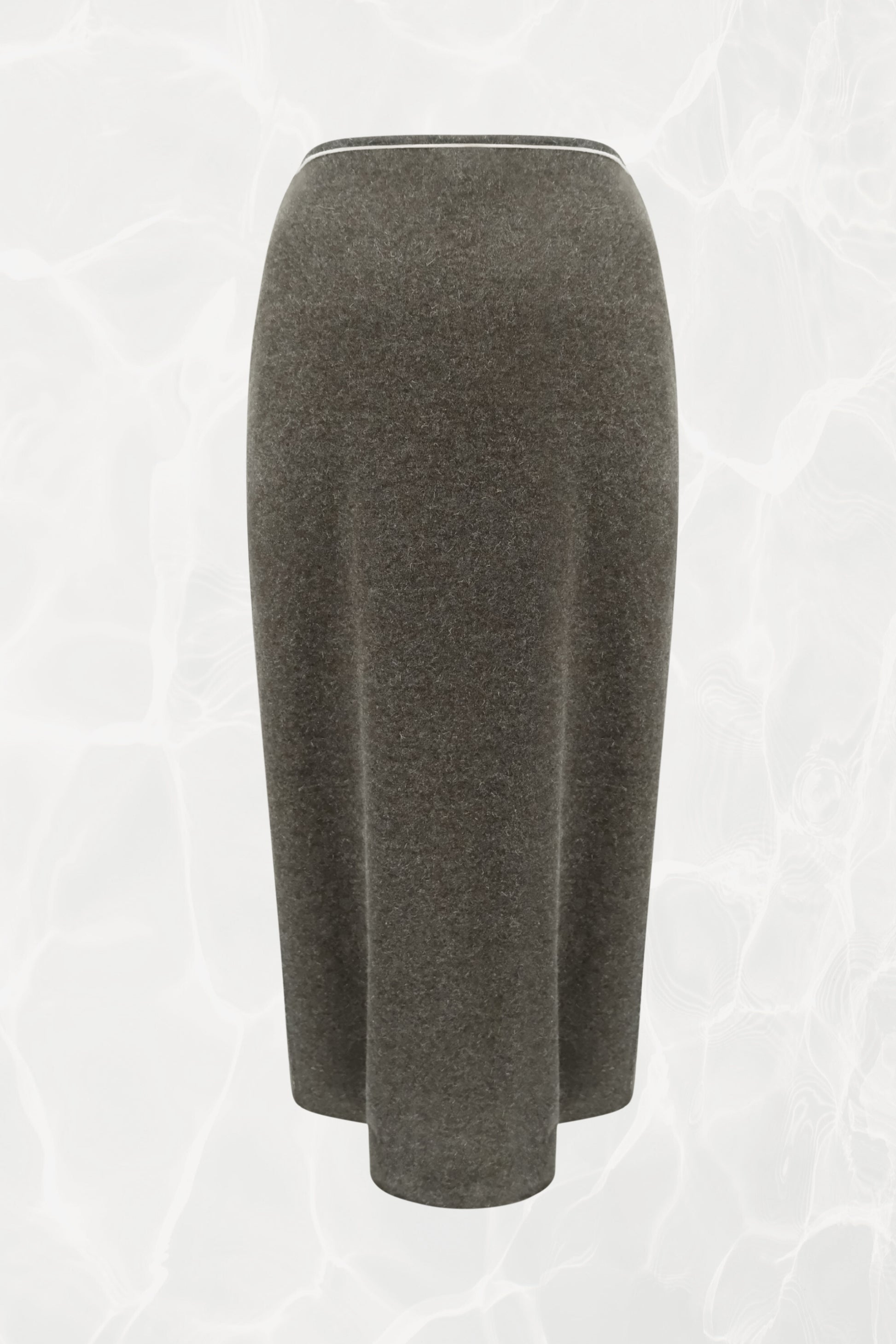 Vintage Fendi Jeans Maxi Wrap Skirt Marled Sage Green