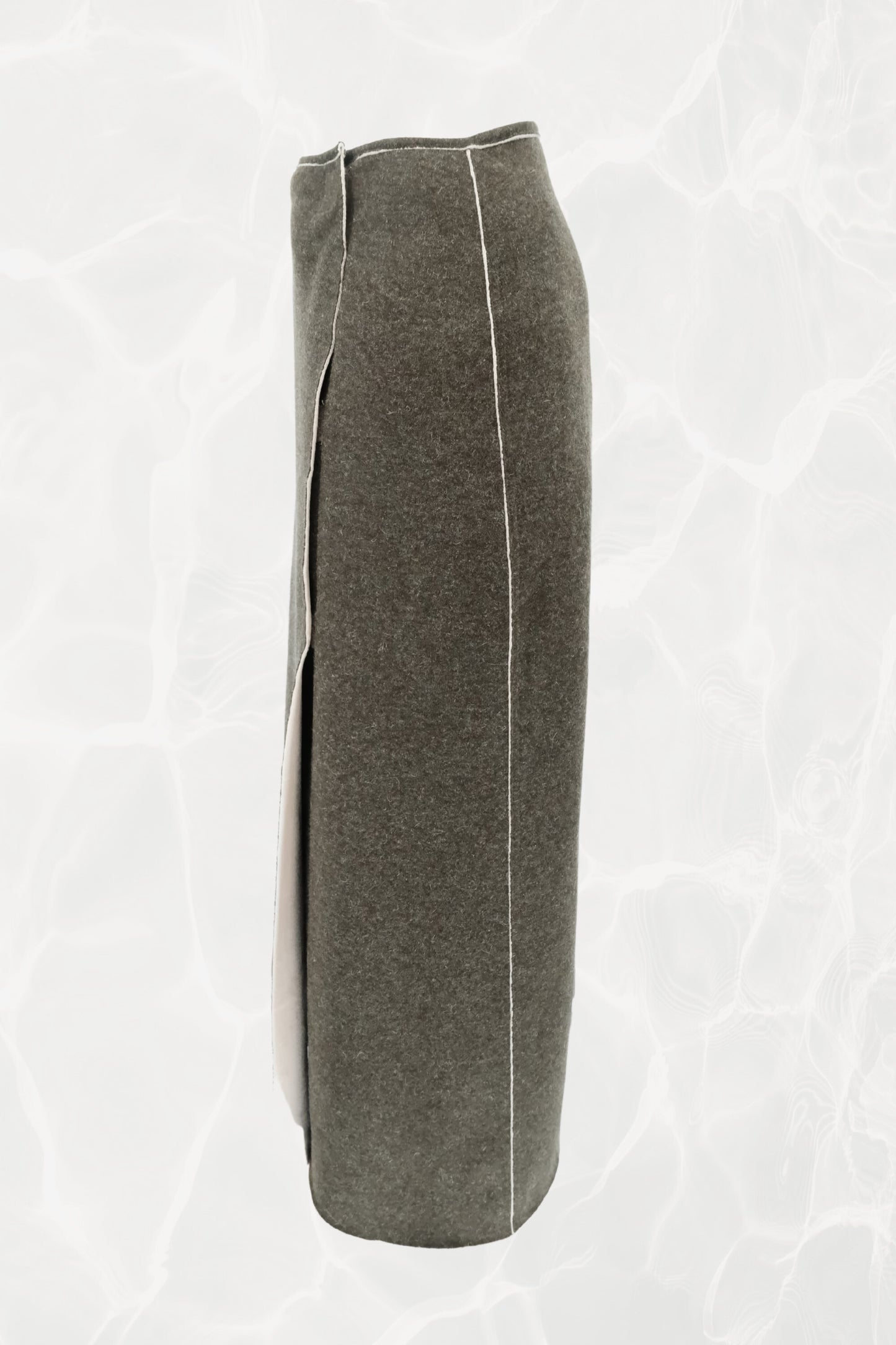 Vintage Fendi Jeans Maxi Wrap Skirt Marled Sage Green