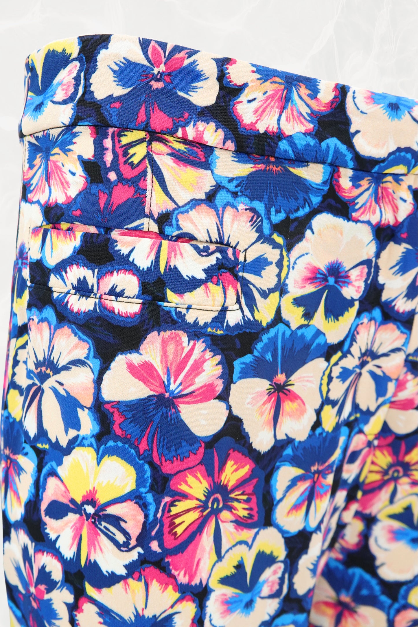 SS22 Two-Piece Fluorescent Floral Pant Set