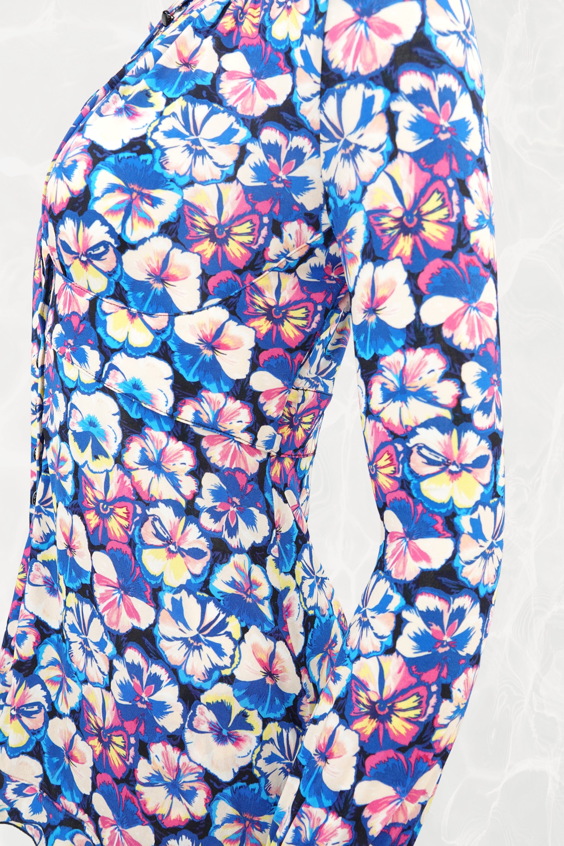 SS22 Two-Piece Fluorescent Floral Pant Set