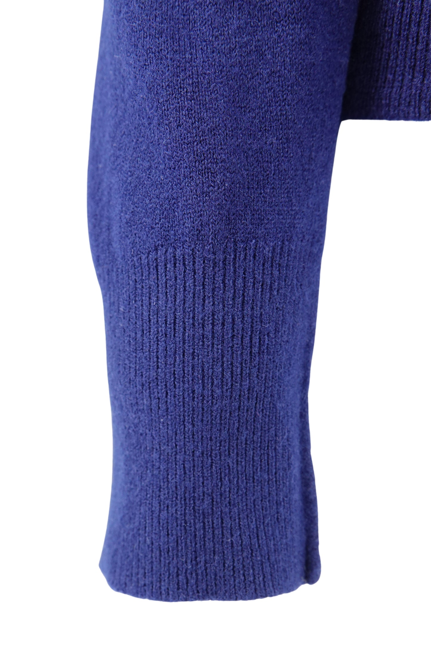 Schiaparelli vintage navy cardigan, ribbed cuff detail — Disco Palma