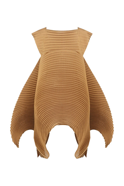 AW14 "Rhythmatic Forest" Runway Ring Pleats Transformable Sculptural Dress